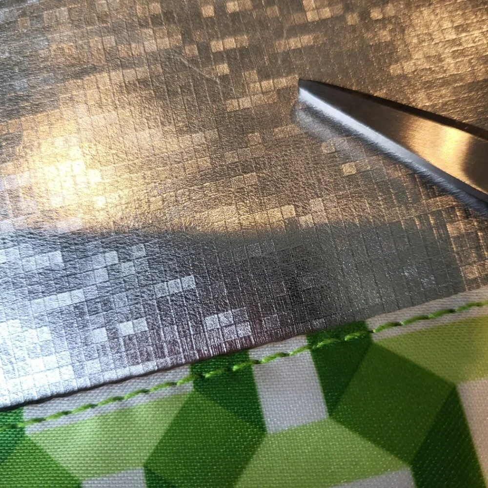 Clinique Makeup Cosmetic Bag Logo Zip Case Travel Pouch Silver Green